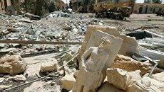 Разрушения в Дамаске в Сирии. 14 апреля 2018 Разрушения в Дамаске в Сирии. 14 апреля 2018