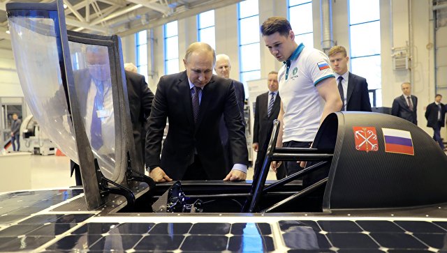 Путин может лично оценить 1-ый русский «солнцемобиль» Путин может лично оценить 1-ый русский «солнцемобиль»