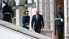 Президент РФ Владимир Путин после церемонии инаугурации. 7 мая 2018 Президент РФ Владимир Путин после церемонии инаугурации. 7 мая 2018