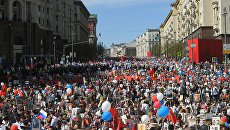 Участники акции Бессмертный полк в Москве. 9 мая 2018 Участники акции Бессмертный полк в Москве. 9 мая 2018