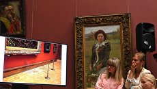 Брифинг по поводу повреждения картины И. Репина в Третьяковской галерее Брифинг по поводу повреждения картины И. Репина в Третьяковской галерее