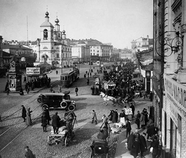 Старая Москва. Охотный ряд, 1925 г Старая Москва. Охотный ряд, 1925 г