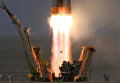 Пуск ракеты-носителя Союз-ФГ с пилотируемым кораблем Союз МС-09 со стартового стола первой Гагаринской стартовой площадки космодрома Байконур Пуск ракеты-носителя Союз-ФГ с пилотируемым кораблем Союз МС-09 со стартового стола первой Гагаринской стартовой площадки космодрома Байконур