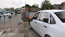 КПП Новотроицкое в Донбассе. Архивное фото КПП Новотроицкое в Донбассе. Архивное фото