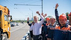 Сергей Собянин на открытии нового Крылатского моста. 2 июля 2018 Сергей Собянин на открытии нового Крылатского моста. 2 июля 2018