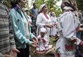 Жители села Шоруньжа во время молитвы очищения на празднике Сярем Жители села Шоруньжа во время молитвы очищения на празднике Сярем