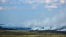 Лесные пожары в тундре в районе села Териберка Кольского района Мурманской области. 21 июля 2018 Лесные пожары в тундре в районе села Териберка Кольского района Мурманской области. 21 июля 2018