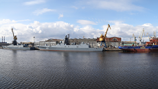 Северная верфь в Санкт-Петербурге. Архивное фото Северная верфь в Санкт-Петербурге. Архивное фото