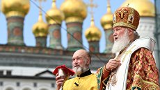 Патриарх Московский и всея Руси Кирилл во время празднования 1030-летия Крещения Руси. 28 июля 2018 Патриарх Московский и всея Руси Кирилл во время празднования 1030-летия Крещения Руси. 28 июля 2018