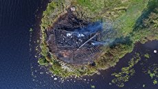 Сгоревшая церковь Успения Божией Матери в Кондопоге. 10 августа 2018 Сгоревшая церковь Успения Божией Матери в Кондопоге. 10 августа 2018