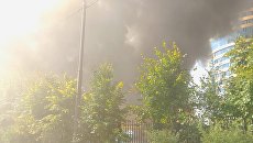 Пожар на крытом теннисном корте в подмосковном Реутове. 30 августа 2018 Пожар на крытом теннисном корте в подмосковном Реутове. 30 августа 2018