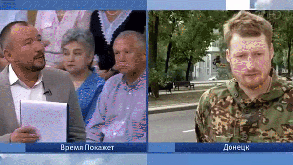 На российского военкора напали во время прямого эфира из Донецка На российского военкора напали во время прямого эфира из Донецка