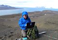 Николай Осокин изучает многолетнюю мерзлоту Николай Осокин изучает многолетнюю мерзлоту