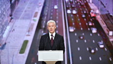 Избранный мэр Москвы Сергей Собянин на церемонии официального вступления в должность в Московском концертном зале Зарядье. 18 сентября 2018 Избранный мэр Москвы Сергей Собянин на церемонии официального вступления в должность в Московском концертном зале Зарядье. 18 сентября 2018