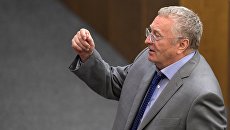 Лидер ЛДПР Владимир Жириновский на пленарном заседании Государственной Думы РФ. Архивное фото Лидер ЛДПР Владимир Жириновский на пленарном заседании Государственной Думы РФ. Архивное фото