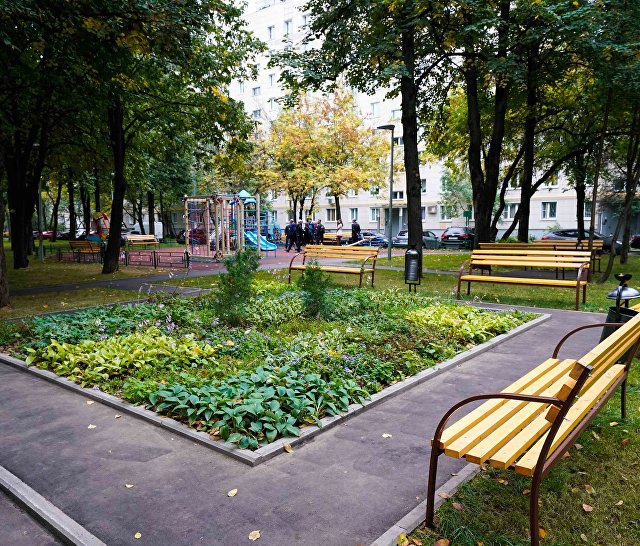 Пешеходная зона в районе Чертаново Южное Пешеходная зона в районе Чертаново Южное