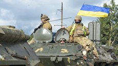 Военнослужащие вооруженных сил Украины во время учений Козацька воля – 2018. Архивное фото Военнослужащие вооруженных сил Украины во время учений Козацька воля – 2018. Архивное фото