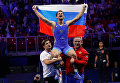 Александр Чехиркин радуется победе в чемпионате мира по греко-римской борьбе в Венгрии Александр Чехиркин радуется победе в чемпионате мира по греко-римской борьбе в Венгрии