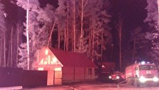 Сотрудники МЧС во время ликвидации пожара на базе отдыха под Нижним Новгородом. Архивное фото Сотрудники МЧС во время ликвидации пожара на базе отдыха под Нижним Новгородом. Архивное фото