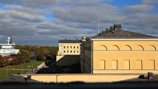 Здание МИД Финляндии в Хельсинки. Архивное фото Здание МИД Финляндии в Хельсинки. Архивное фото