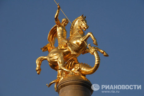 Памятник Георгию Победоносцу в Грузии Памятник Георгию Победоносцу в Грузии