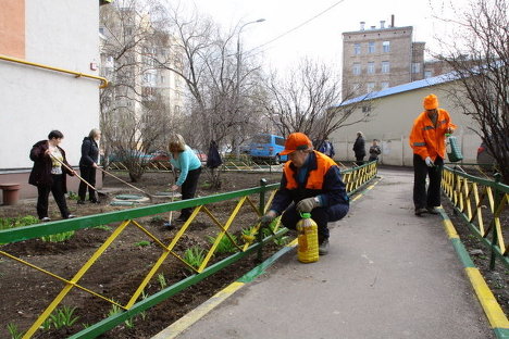 Субботник в Москве Субботник в Москве