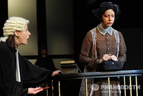 Прогон спектакля Свидетель обвинения в МХТ имени Чехова Прогон спектакля Свидетель обвинения в МХТ имени Чехова