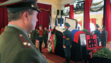 Церемония прощания с экс-министром обороны России Павлом Грачевы Церемония прощания с экс-министром обороны России Павлом Грачевы