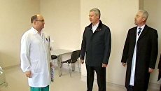 В Первой градской Собянину показали отремонтированные палаты и новую технику В Первой градской Собянину показали отремонтированные палаты и новую технику