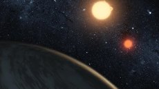 Планетная система с двумя солнцами Kepler-16 Планетная система с двумя солнцами Kepler-16