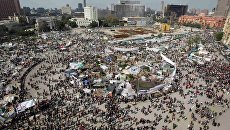 Площадь Тахрир в Каире после отставки президента Египта Площадь Тахрир в Каире после отставки президента Египта