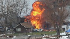Жилой дом горит в городе Уэбстер в округе Монро Жилой дом горит в городе Уэбстер в округе Монро