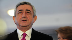 Президент Армении Серж Саргсян с супругой Ритой. Архив Президент Армении Серж Саргсян с супругой Ритой. Архив