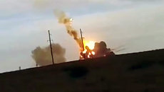 Ракета-носитель Протон-М упала и взорвалась после старта. Съемка очевидца Ракета-носитель Протон-М упала и взорвалась после старта. Съемка очевидца