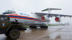 Ил-76 МЧС РФ на подмосковном аэродроме Раменское. Архивное фото Ил-76 МЧС РФ на подмосковном аэродроме Раменское. Архивное фото