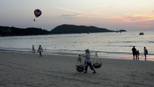 Пляж в Таиланде. Архивное