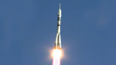 Старт ракеты с олимпийским огнем на борту с космодрома Байконур Старт ракеты с олимпийским огнем на борту с космодрома Байконур