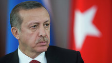 Премьер-министр Турции Реджеп Тайип Эрдоган во время совместной с президентом России Владимиром Путиным Премьер-министр Турции Реджеп Тайип Эрдоган во время совместной с президентом России Владимиром Путиным