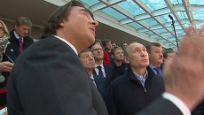 Эрнст показал Путину стадион Фишт, на котором пройдет открытие Игр-2014 Эрнст показал Путину стадион Фишт, на котором пройдет открытие Игр-2014