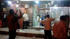 На месте взрыва возле управления полиции провинции Дакахлия в городе Эль-Мансура На месте взрыва возле управления полиции провинции Дакахлия в городе Эль-Мансура
