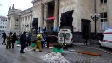 Первые кадры с места теракта на вокзале в Волгограде Первые кадры с места теракта на вокзале в Волгограде
