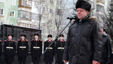 Иван Кляйн на митинге в память о погибших в афганской войне Иван Кляйн на митинге в память о погибших в афганской войне